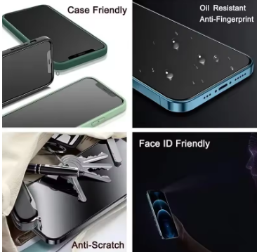 1-5PCS Anti-Spy Glass for iPhone 15 14 13 12 11 Pro Max Mini X XS XR 7 8 6 Plus Privacy Screen Protector For iPhone SE 2020 2022